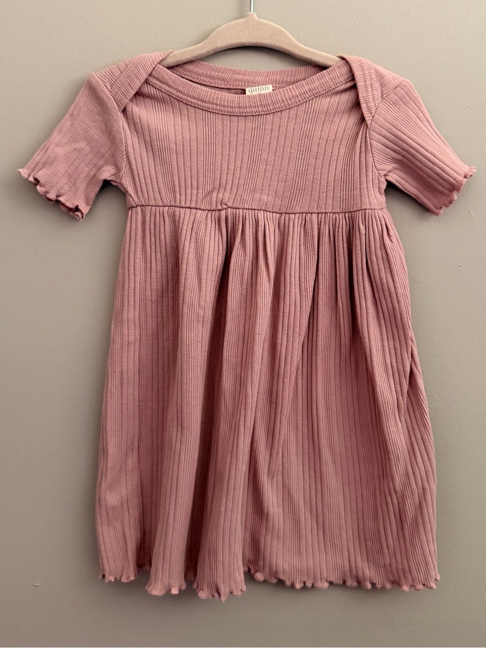 kate quinn Ribbed Short Sleeve Dress 6-12m